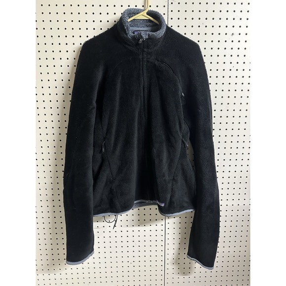 Patagonia Fleece Jacket Womens XL R2 Regulator Full Zip Black Sweater Fall 2007 - Picture 2 of 16